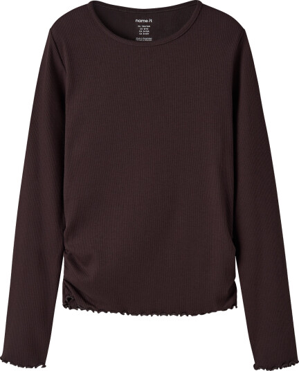 Name It Nkfvemia Ls Slim Top Brown 134 140 Name It Nkfvemia Ls Slim Top Brown 134 140