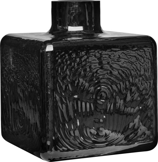 Fogia Cube Vase Black 23 Cm Vaser Carina Seth Andersson Svart