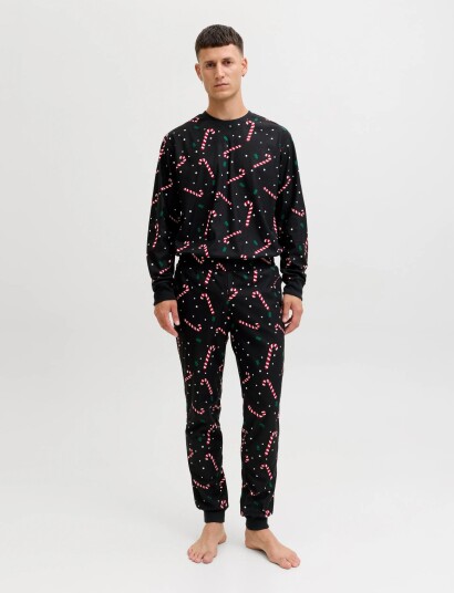 Jack & Jones Jactristan Printed Lounge Set W Black XL