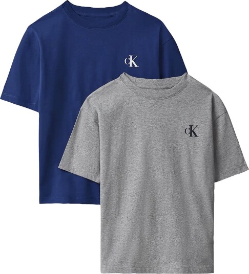 Calvin Klein 2 Pack Monogram Top Ss Grey 152