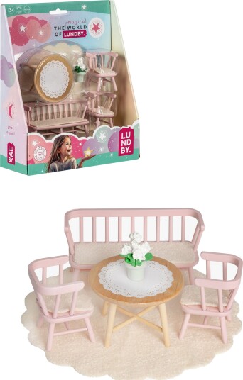 Lundby Dukkehustilbehør Spisestuemøbler 4 Stk