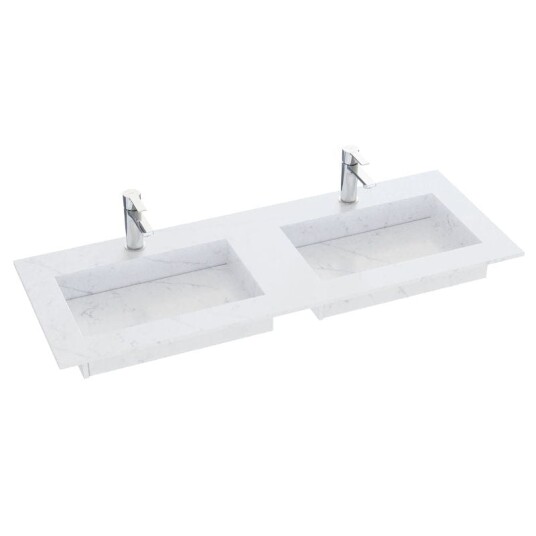 Dansani Inzo Angular Silestone B60-165xh1,20xd45,50cm Eternal Statuario 160cm Dobbel