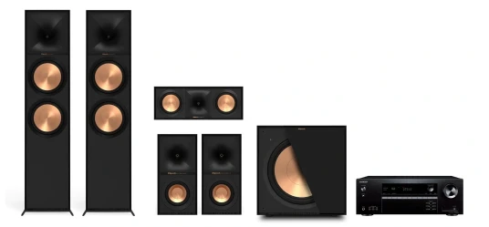 Onkyo TX-NR5100 / Klipsch R-800F Reference 5.1 pakke med forsterker