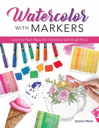 Watercolor With Markers Av Jessica Mack