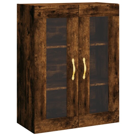 vidaXL Highboard røkt eik 69,5x34x180 cm konstruert tre 8720845478766