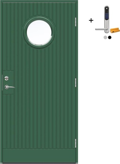 Ytterdør Swedoor Advance-Line Nordic Geilo med Yale Doorman Classic Home