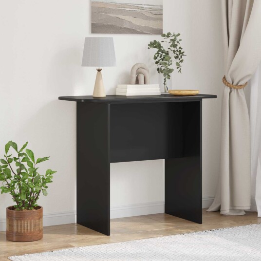 vidaXL Konsollbord Svart 93 x 40 x 75 cm Konstruert tre