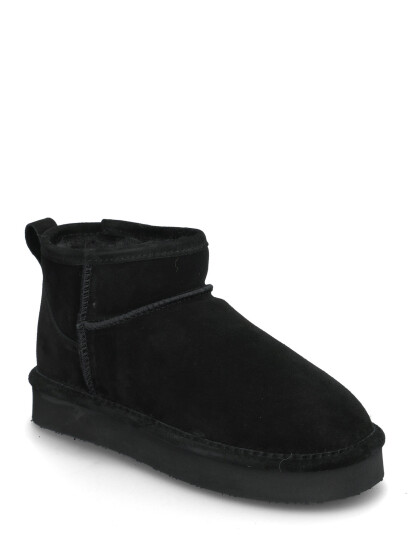 Bianco Biasnow Flatform Ankle Boot Suede - Black - 38