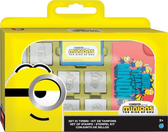 Minions Stempelsett Inkludert 7 Stempler Og 3 Tusjer