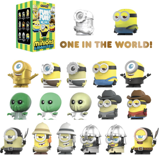 Minions 3 FUN! FUN! MINI Wv1 New Film Minion Blind Box Flat