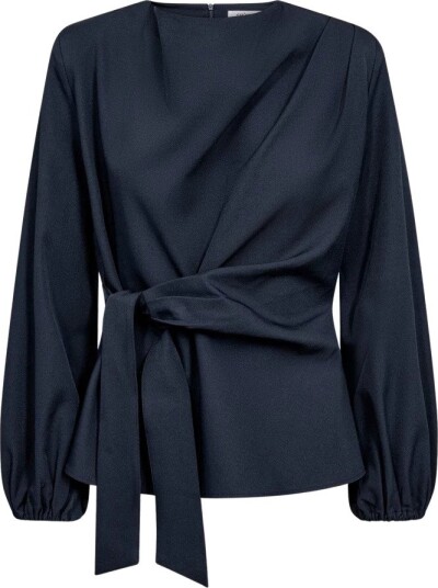 Co" Couture Lunacc Tie Blouse   NAVY   L