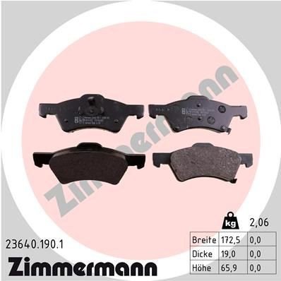 Bremseklosser ZIMMERMANN 23640.190.1