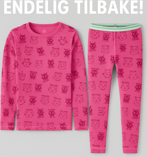 Vossatassar Tass Bambus Superundertøy Sett Pink (120 / 6 7 år)