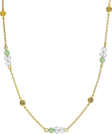 Pan Jewelry Fairy smykke i 925 forgylt sølv med grønn zirkonia