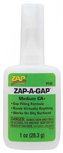 Zap PT-02 Adhesives Zap-A-Gap CA+ 1 oz