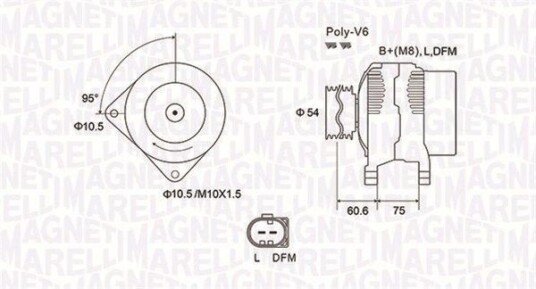 Dynamo MAGNETI MARELLI 063731757010 Dynamo MAGNETI MARELLI 063731757010