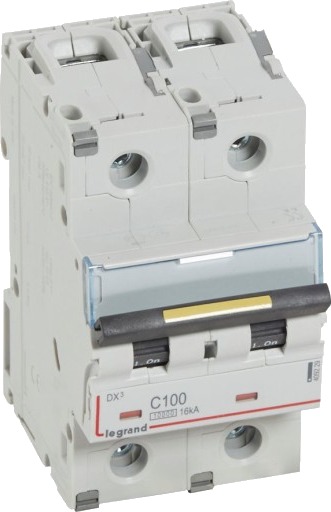 Legrand DX³ MCB automatsikring C100 2P 3M 10/16kA Legrand DX³ MCB automatsikring C100 2P 3M 10/16kA