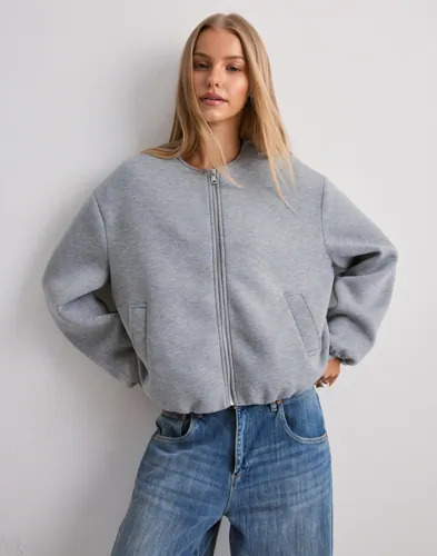 Only Grå Onlellie Scuba Jacket Otw Noos