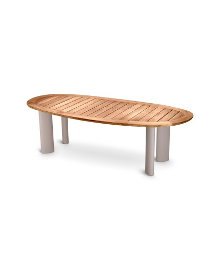 Free Form spisebord natural teak Free Form spisebord natural teak