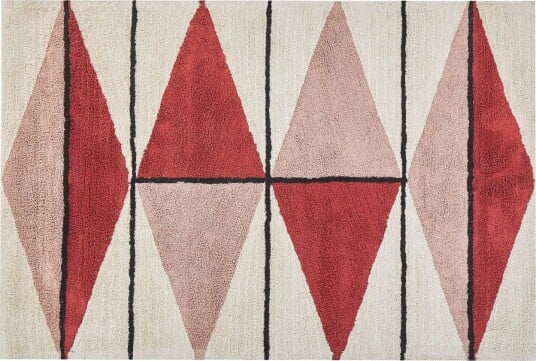 Purnia Ryeteppe 140x200 cm - Rød