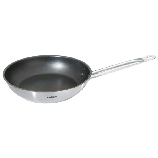 PULSIVA Non-stick stekepanne Chef 24x5 cm (ØxH) Sølvfarge Rund