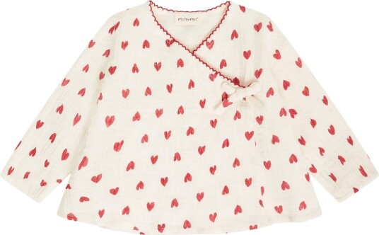 Minymo Blouse Ls Aop EGGNOG 74 Minymo Blouse Ls Aop EGGNOG 74