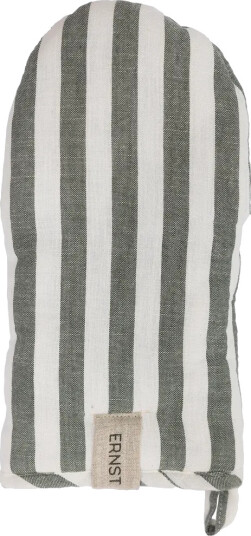 ERNST Ernst grytevott, bred stripe Grønn-hvit