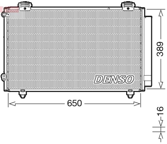 DENSO DCN50023 Kondensator, klimaanlegg