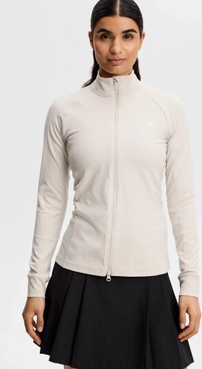 J. Lindeberg Mel Rib Mid Layer Cream XS J. Lindeberg Mel Rib Mid Layer Cream XS
