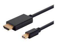 MicroConnect - Adapterkabel - Mini DisplayPort til HDMI - 3 m - svart - 4 K 60 Hz (4096 x 2160) støtte