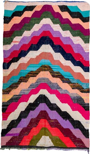 Marokkansk Boucherouite teppe 145 x 235 cm Størrelse: 145 x 235 cm