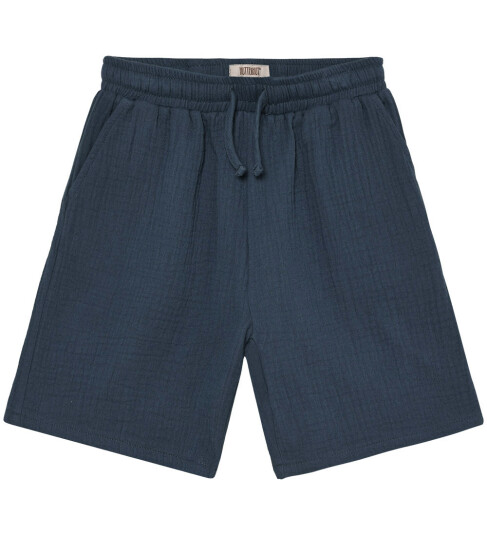 Hyttehus Shorts   Muslin   Bering Sea   Huttelihut   1½ år (86)   Shorts   Blå