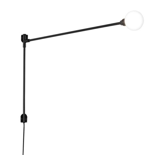 Nemo Mini Potence Pivotante Vegglampe Sort