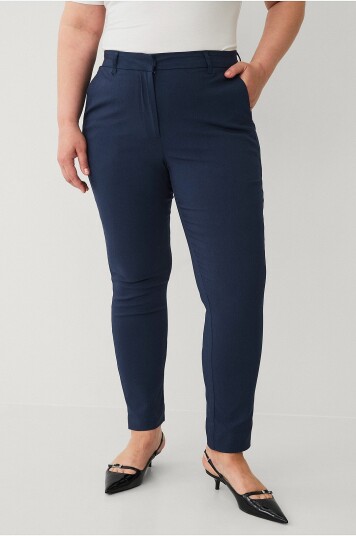 Ellos Plus Collection Rett bukse med stretch Blå