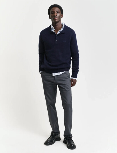 GANT Slim Chinos - Grey - 35 x 32