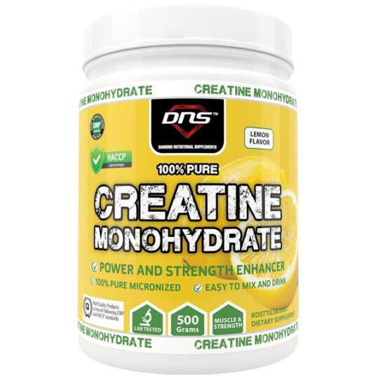 DNS Creatine Monohydrate Lemon Smak - 500 Gram DNS Creatine Monohydrate Lemon Smak - 500 Gram