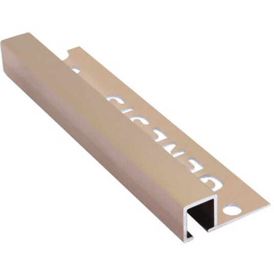 GENESIS HJØRNELIST UTV. 12 MM FIRKANT TDP BLANK KOBBER 2,5 M
