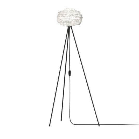 Umage Eos Tripod Gulvlampe Mini Hvit med Ben i Sort