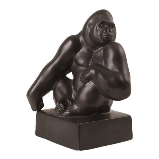 Royal Copenhagen Figur Gorilla grafitt M Royal Copenhagen Figur Gorilla grafitt M