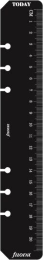 Filofax A5 Ruler page marker black refill