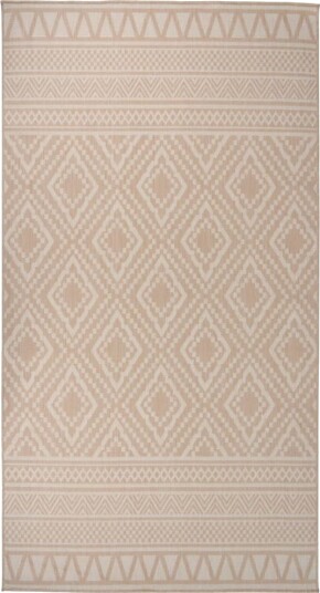 vidaXL Utendørs flatvevd teppe 80x150 cm brun striper vidaXL Utendørs flatvevd teppe 80x150 cm brun striper
