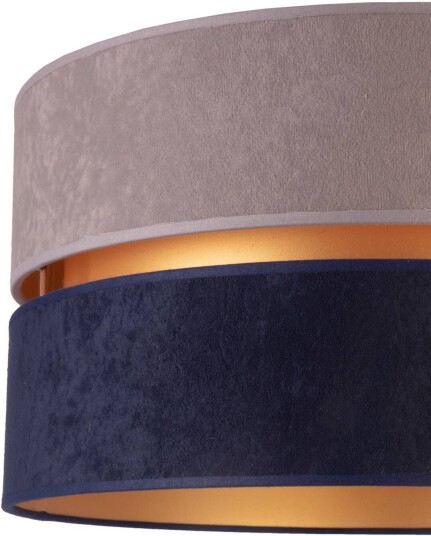 Duolla Bordlampe Duo marineblå/grå/gull høyde 30 cm
