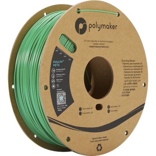 Polymaker Polylite PETG 1,75 mm 1kg Grønn Polymaker Polylite PETG 1,75 mm 1kg Grønn