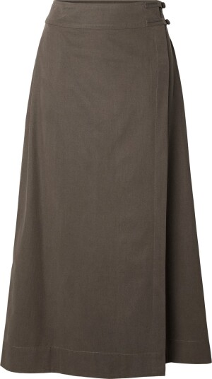Selected Slwtalia Hw Ankle Wrap Skirt Domestic   Brown   40