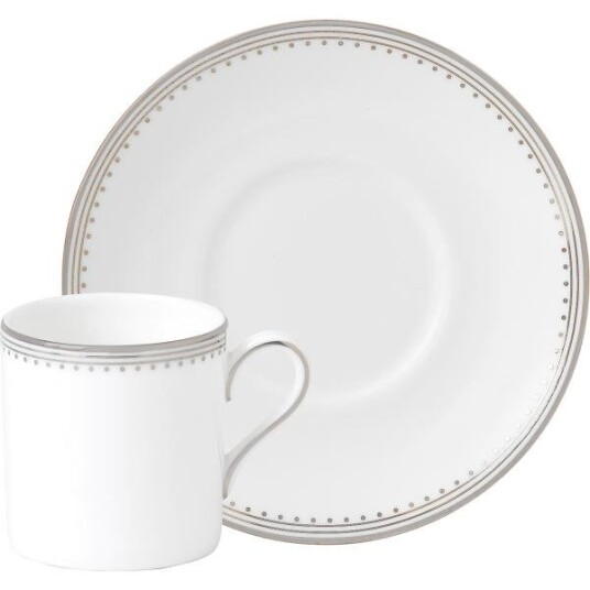 Wedgwood Vera Wang Grosgrain kaffekopp & asjett Wedgwood Vera Wang Grosgrain kaffekopp & asjett