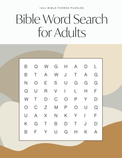 Bible Word Search for Adults A Modern BibleThemed Word Search Activity Book to Strengthen Your Faith