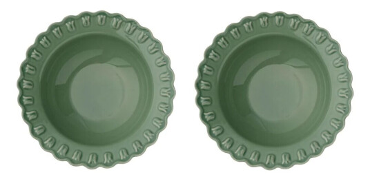 Potteryjo Tulipa dyp tallerken Ø23 cm 2stk. Verona green Potteryjo Tulipa dyp tallerken Ø23 cm 2stk. Verona green