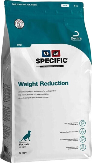 Specific Kattemat FRD Vektreduksjon Tørrfôr 1,6 kg for Katter med Overvekt Specific Kattemat FRD Vektreduksjon Tørrfôr 1,6 kg for Katter med Overvekt