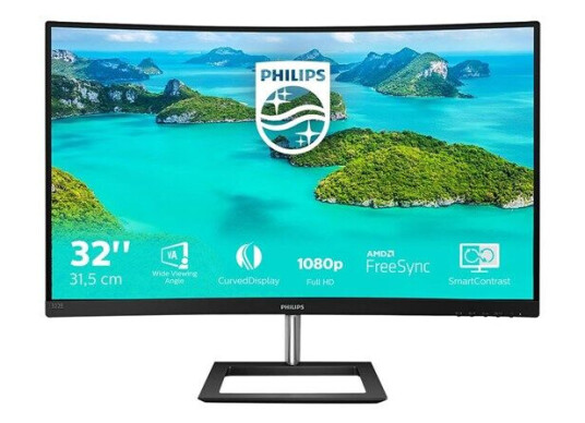 Philips 322E1C 31,5" Buet Skjerm Full HD 1920x1080 75Hz VA Philips 322E1C 31,5" Buet Skjerm Full HD 1920x1080 75Hz VA