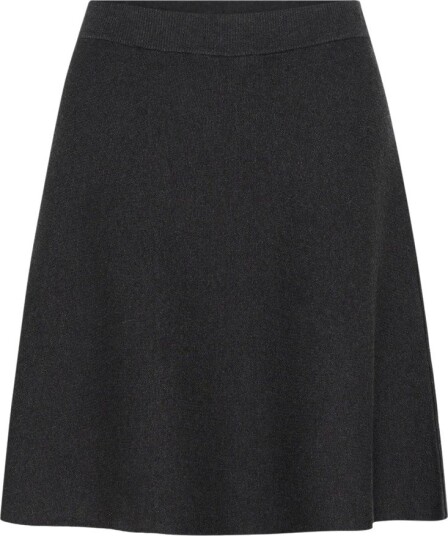 Kaffe, Dame, Skjørt, Grå, XS,